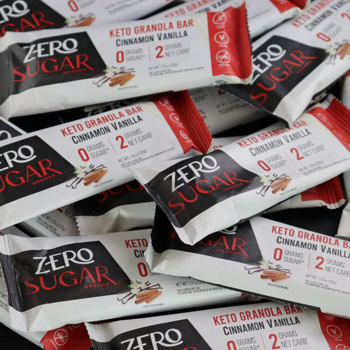 Healthy Zero Sugar Keto Granola Protein Bars – 70 Bars (10 Pack)